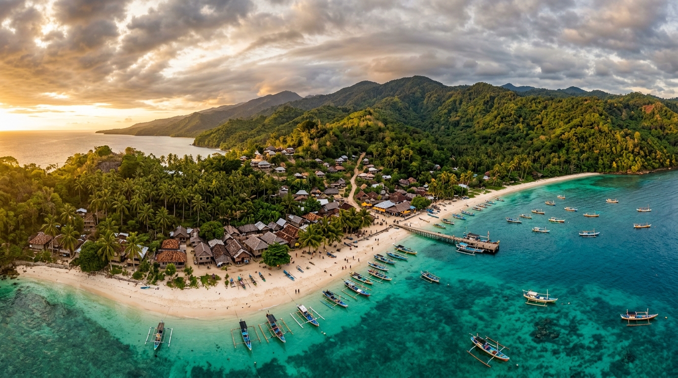 Panorama Teluk Lande, Desa Gerak Makmur